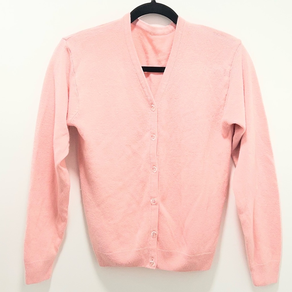 Elegant Pink Women's Cardigan